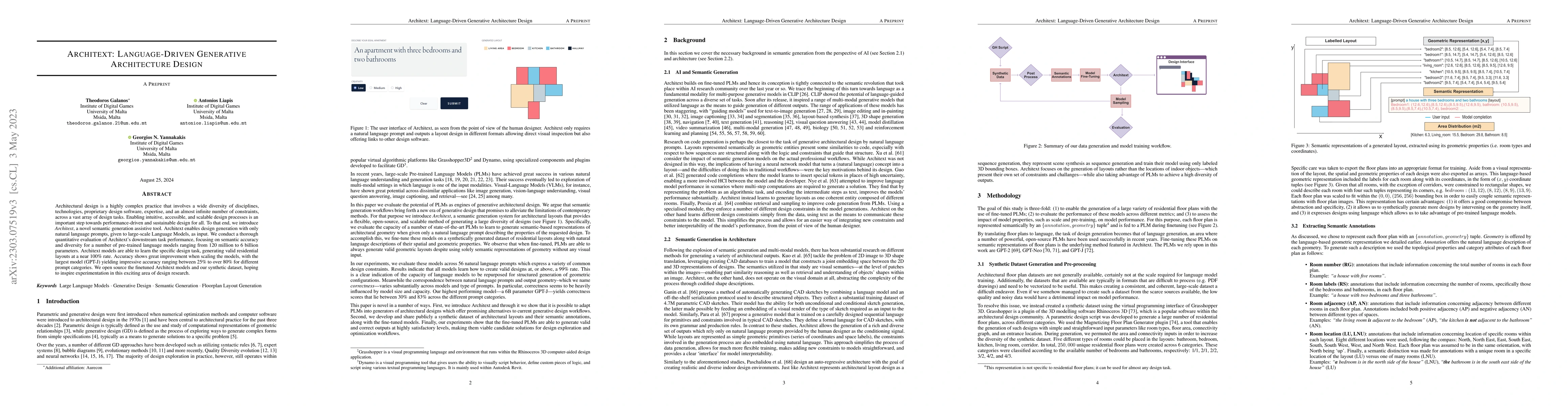 Thumbnail for Architext: Language-Driven Generative Architecture Design
