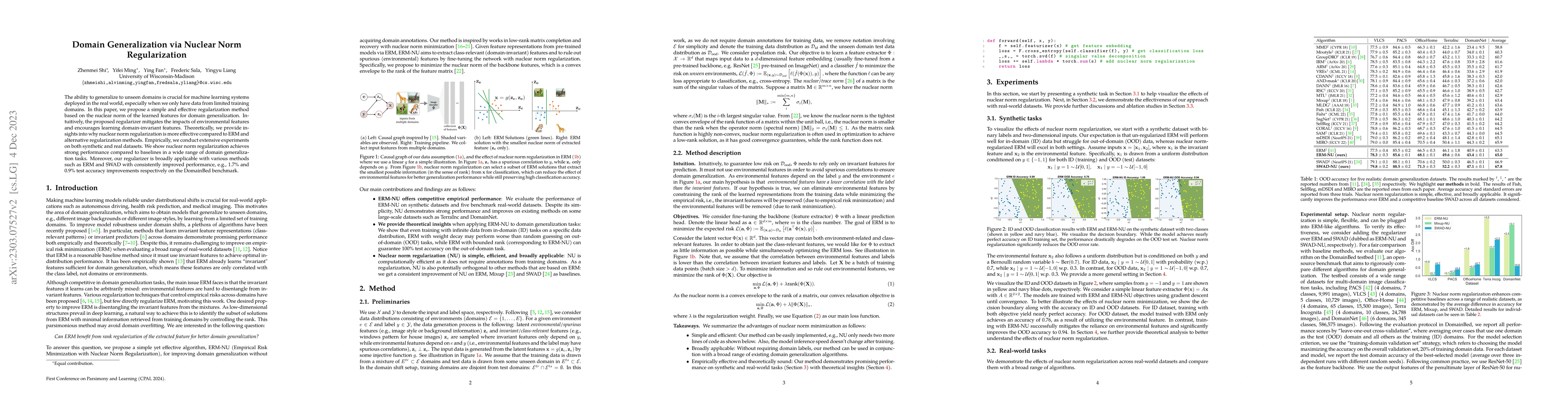 Thumbnail for Domain Generalization via Nuclear Norm Regularization
