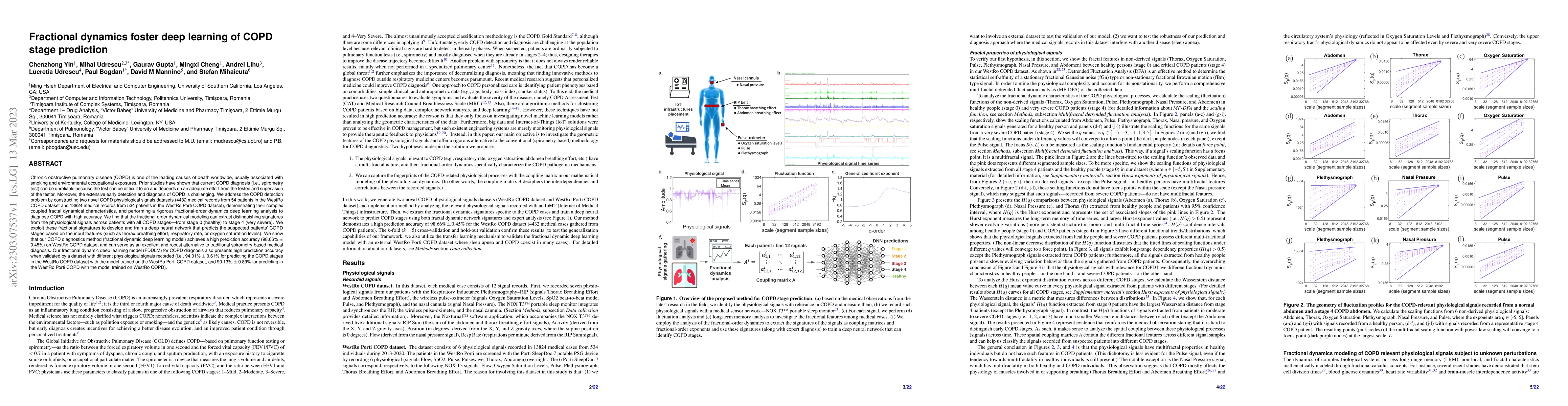 Thumbnail for Fractional dynamics foster deep learning of COPD stage prediction