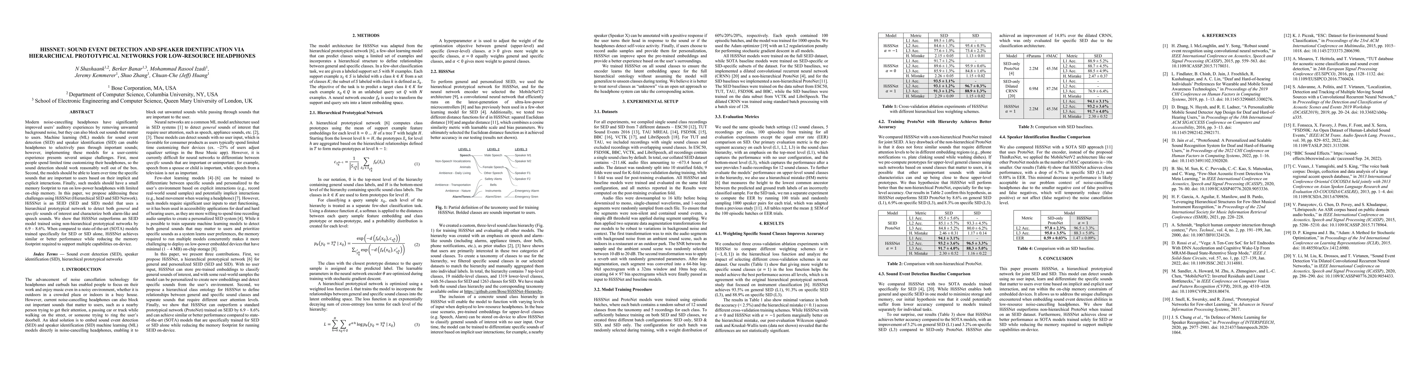 Thumbnail for HiSSNet: Sound Event Detection and Speaker Identification via
  Hierarchical Prototypical Networks for Low-Resource Headphones