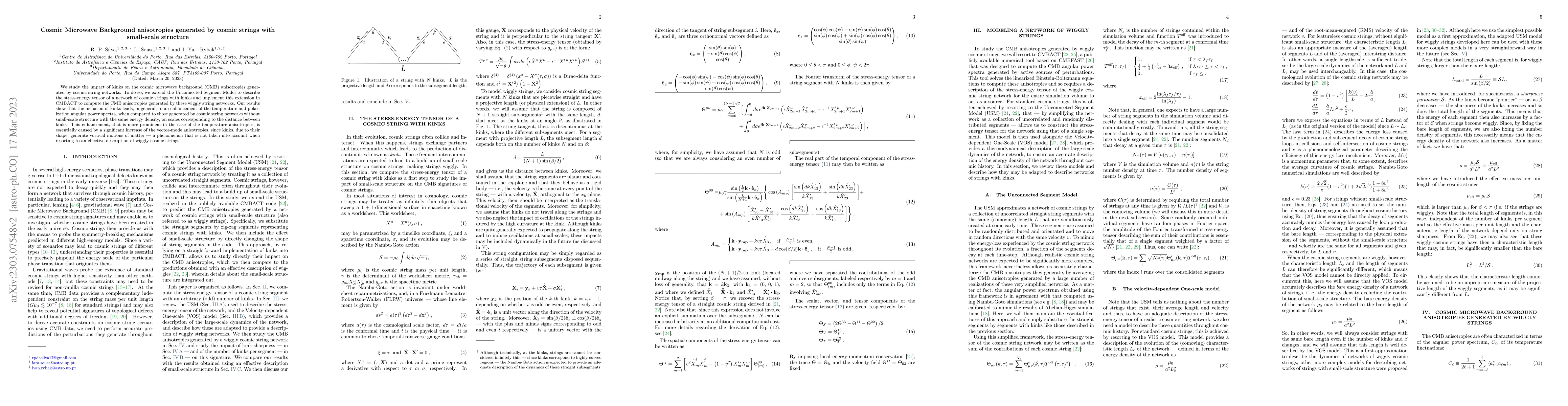 Thumbnail for Cosmic Microwave Background anisotropies generated by cosmic strings
  with small-scale structure