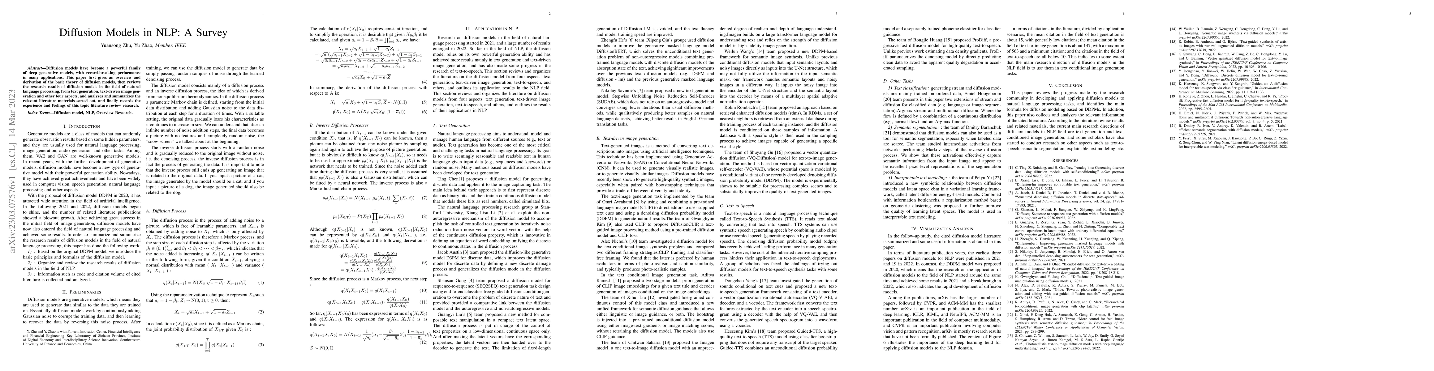 Thumbnail for Diffusion Models in NLP: A Survey