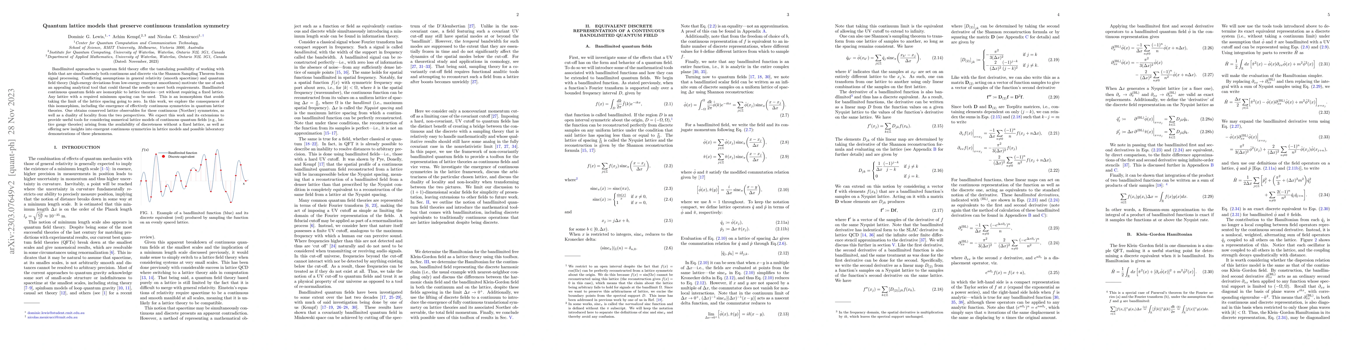 Thumbnail for Quantum lattice models that preserve continuous translation symmetry