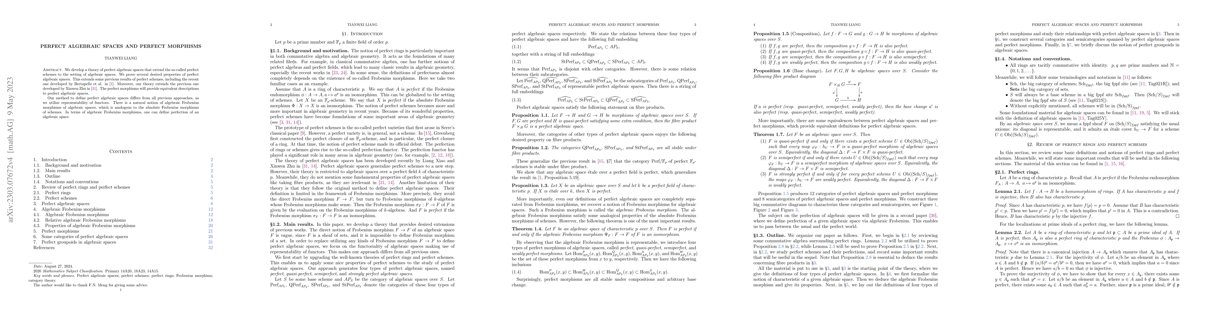 Thumbnail for Perfect algebraic spaces and perfect morphisms