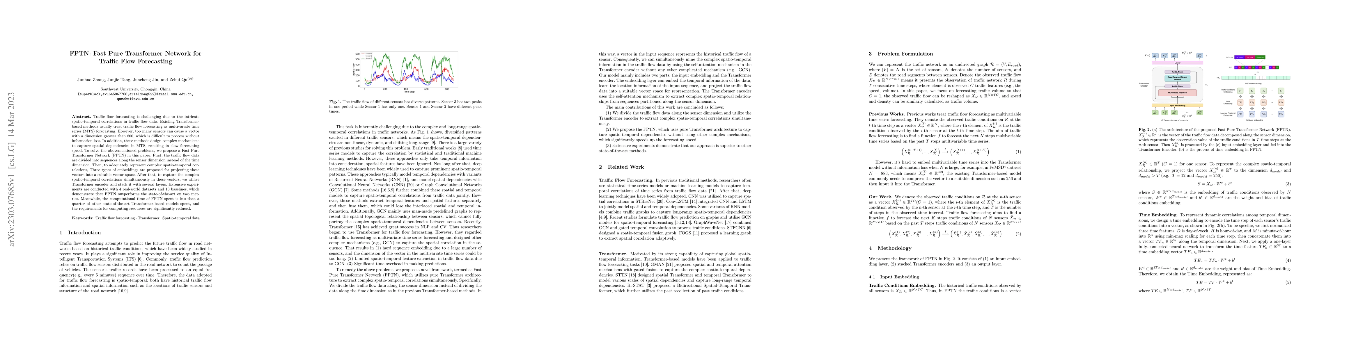 Thumbnail for FPTN: Fast Pure Transformer Network for Traffic Flow Forecasting