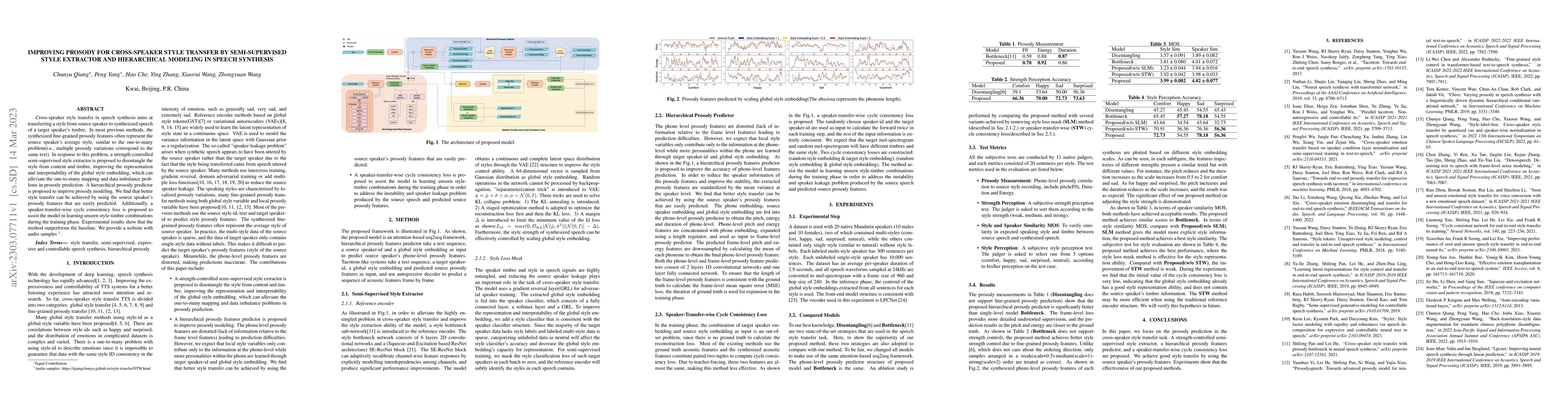Thumbnail for Improving Prosody for Cross-Speaker Style Transfer by Semi-Supervised
  Style Extractor and Hierarchical Modeling in Speech Synthesis