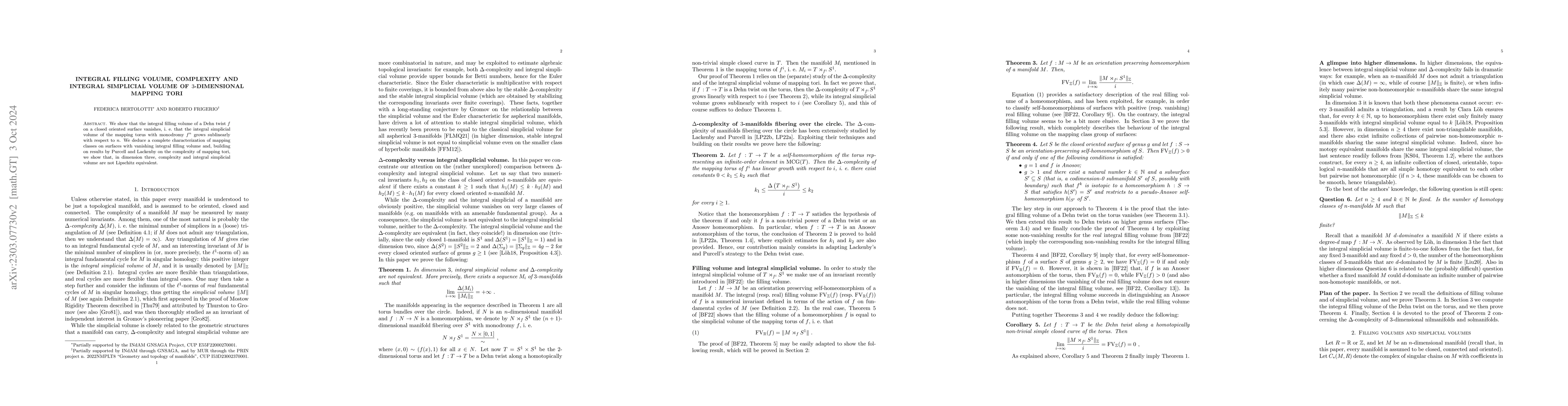 Thumbnail for Integral filling volume, complexity and integral simplicial volume of
  3-dimensional mapping tori