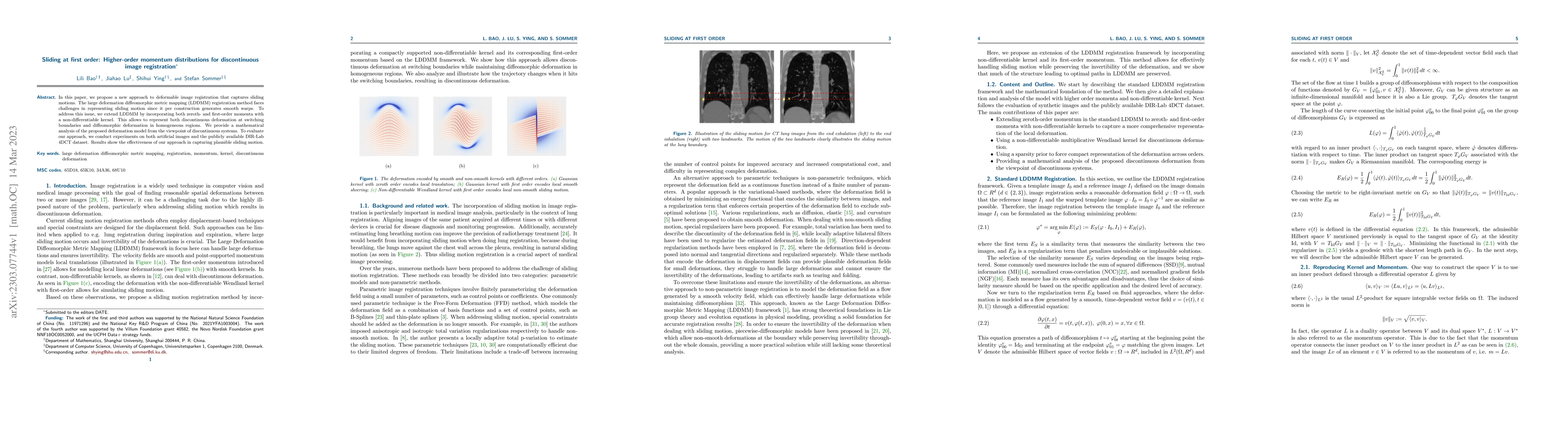 Thumbnail for Sliding at first order: Higher-order momentum distributions for
  discontinuous image registration