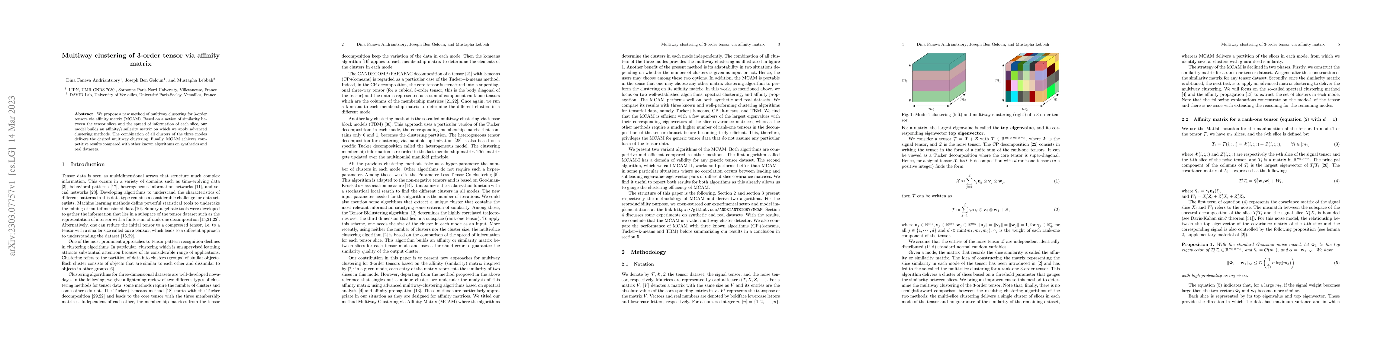 Thumbnail for Multiway clustering of 3-order tensor via affinity matrix