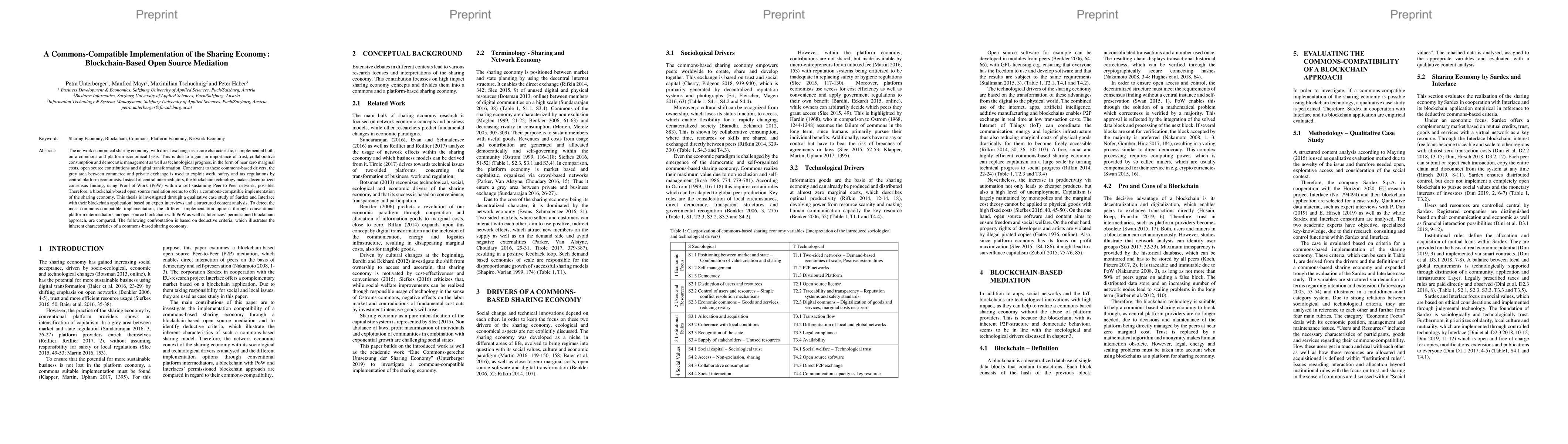 Thumbnail for A Commons-Compatible Implementation of the Sharing Economy:
  Blockchain-Based Open Source Mediation