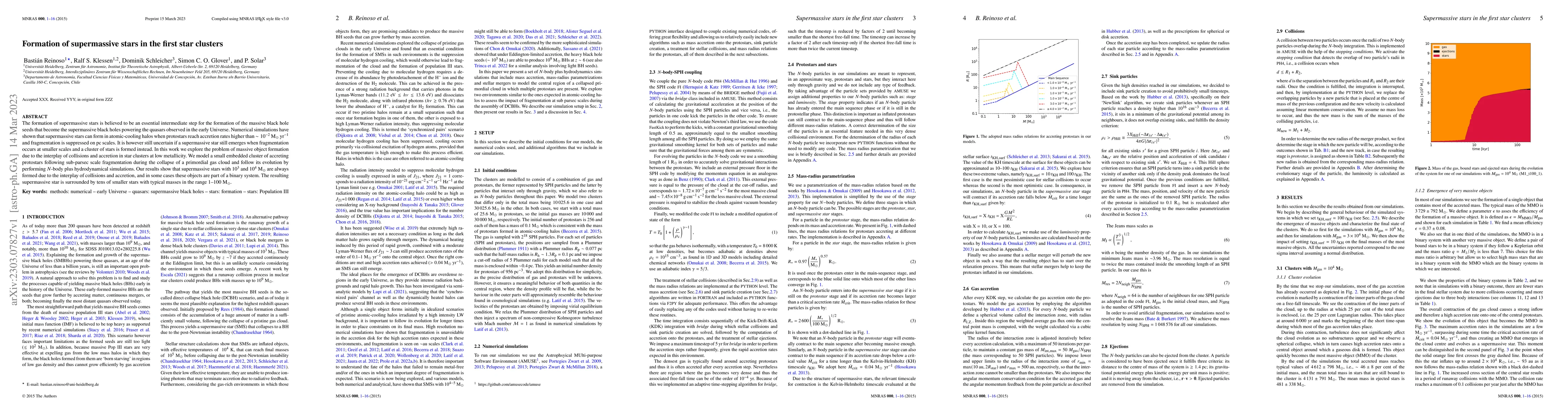 Thumbnail for Formation of supermassive stars in the first star clusters