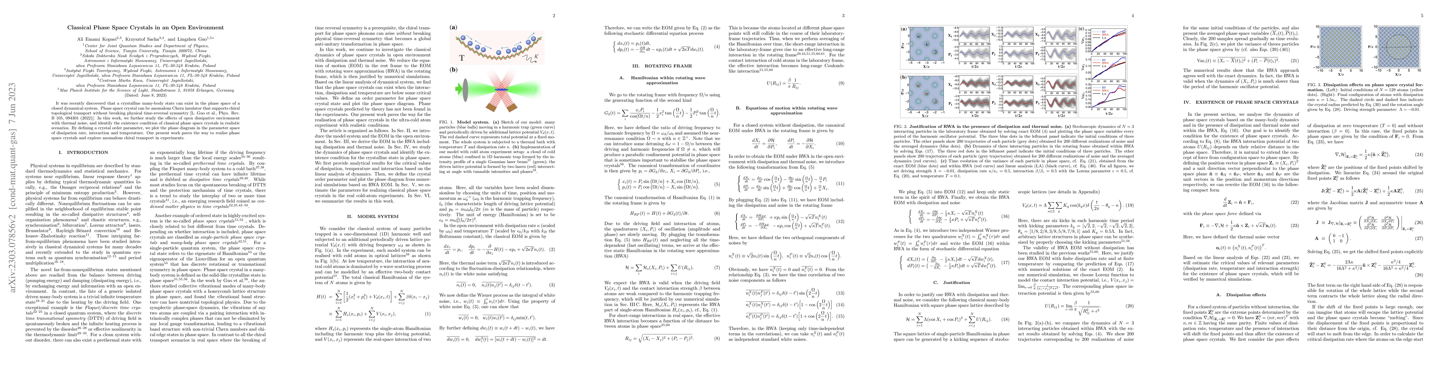 Thumbnail for Classical Phase Space Crystals in an Open Environment