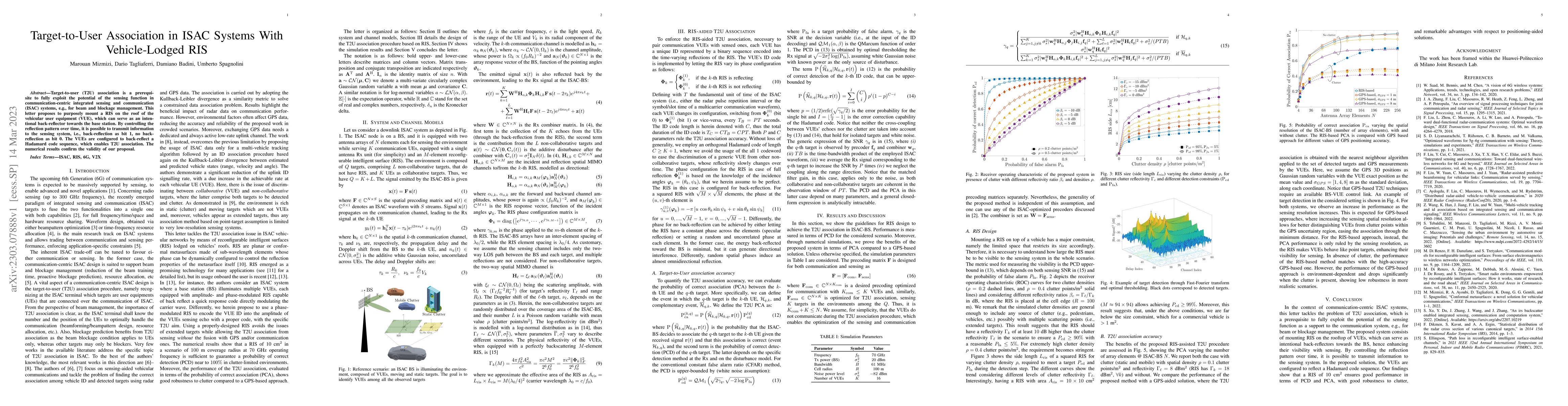 Thumbnail for Target-to-User Association in ISAC Systems With Vehicle-Lodged RIS