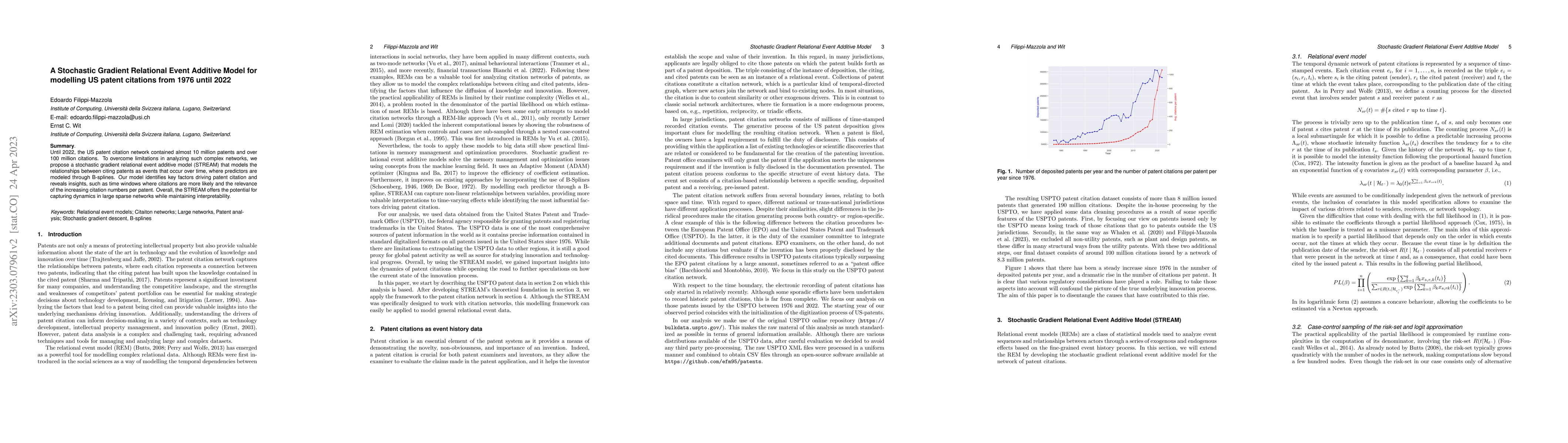 Thumbnail for A Stochastic Gradient Relational Event Additive Model for modelling US
  patent citations from 1976 until 2022
