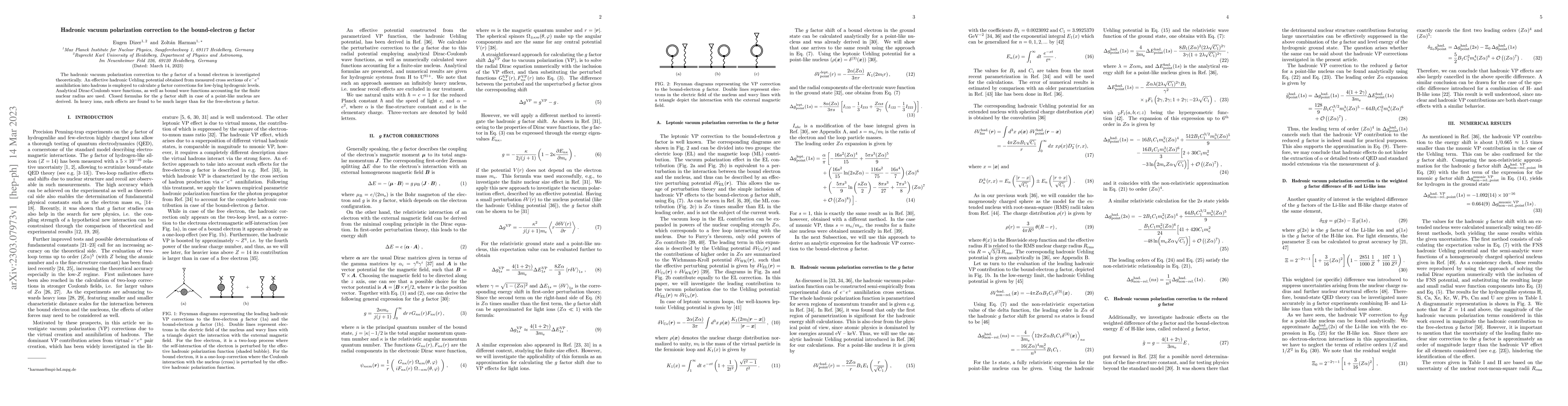 Thumbnail for Hadronic vacuum polarization correction to the bound-electron $g$ factor
