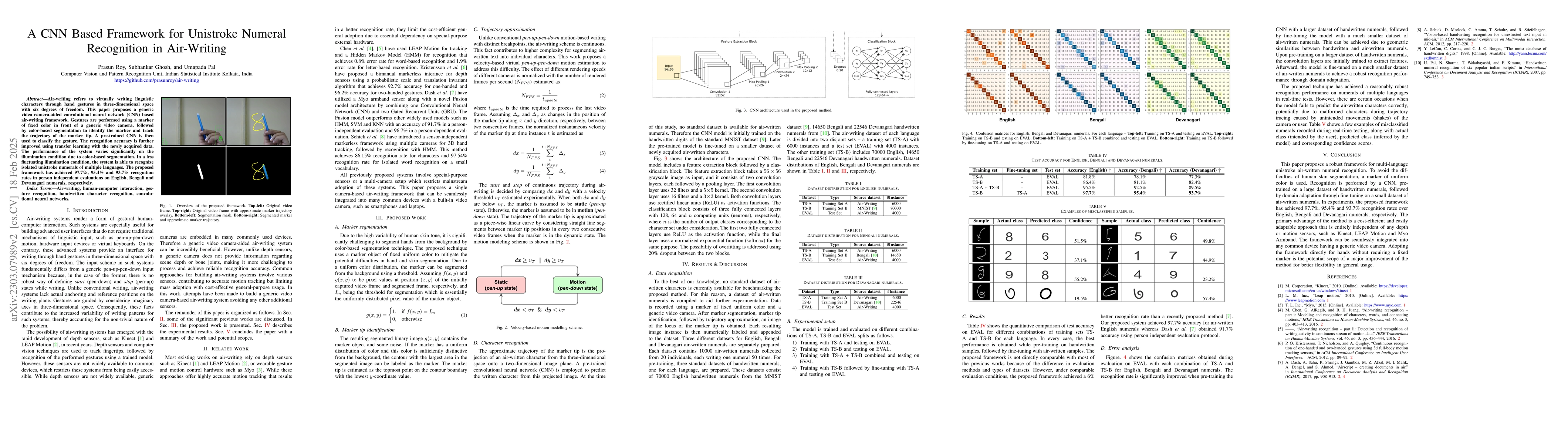 Thumbnail for A CNN Based Framework for Unistroke Numeral Recognition in Air-Writing