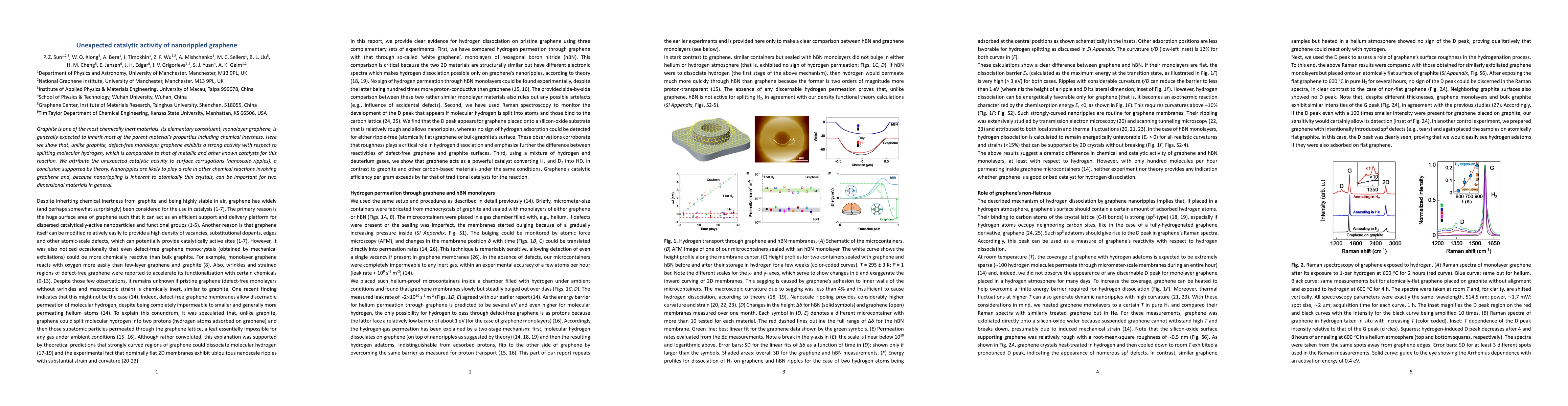 Thumbnail for Unexpected catalytic activity of nanorippled graphene