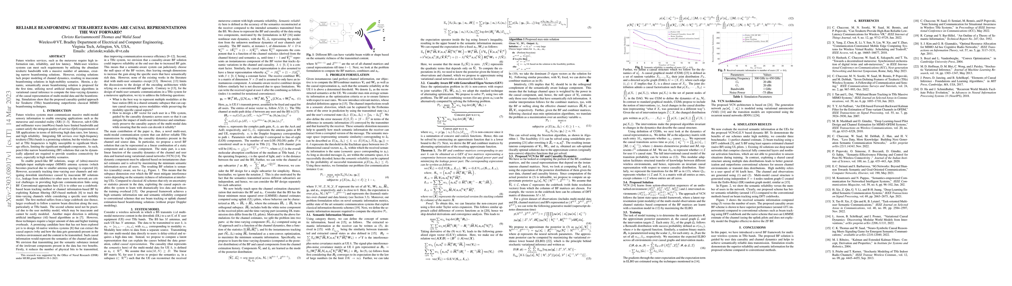 Thumbnail for Reliable Beamforming at Terahertz Bands: Are Causal Representations the
  Way Forward?