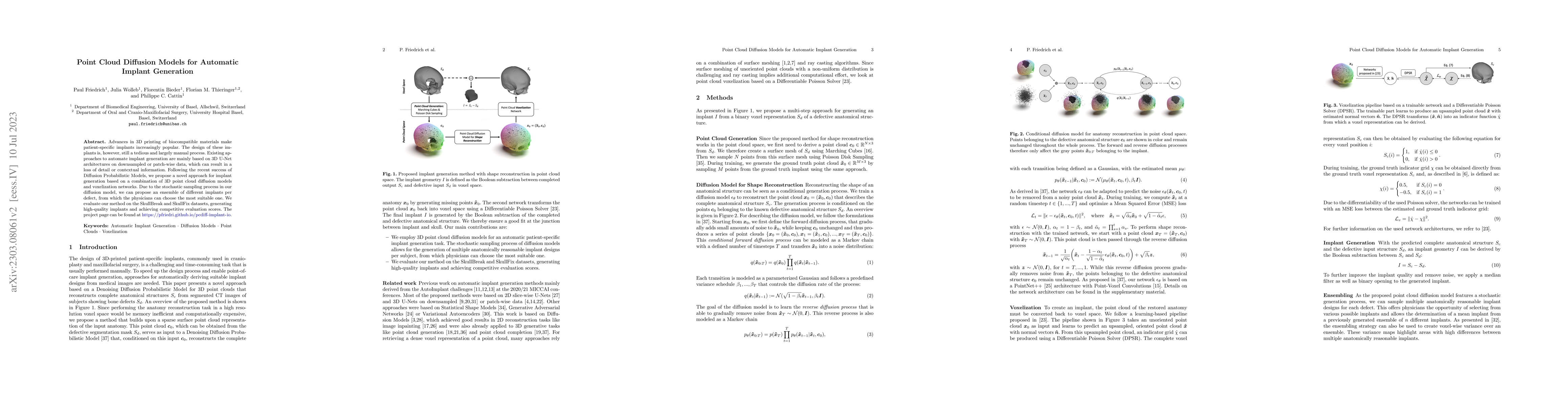Thumbnail for Point Cloud Diffusion Models for Automatic Implant Generation