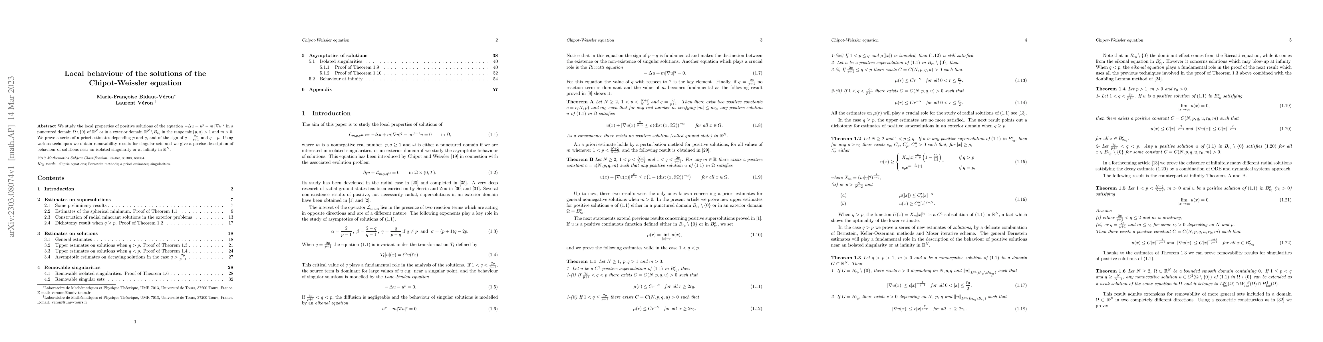 Thumbnail for Local behaviour of the solutions of the Chipot-Weissler equation