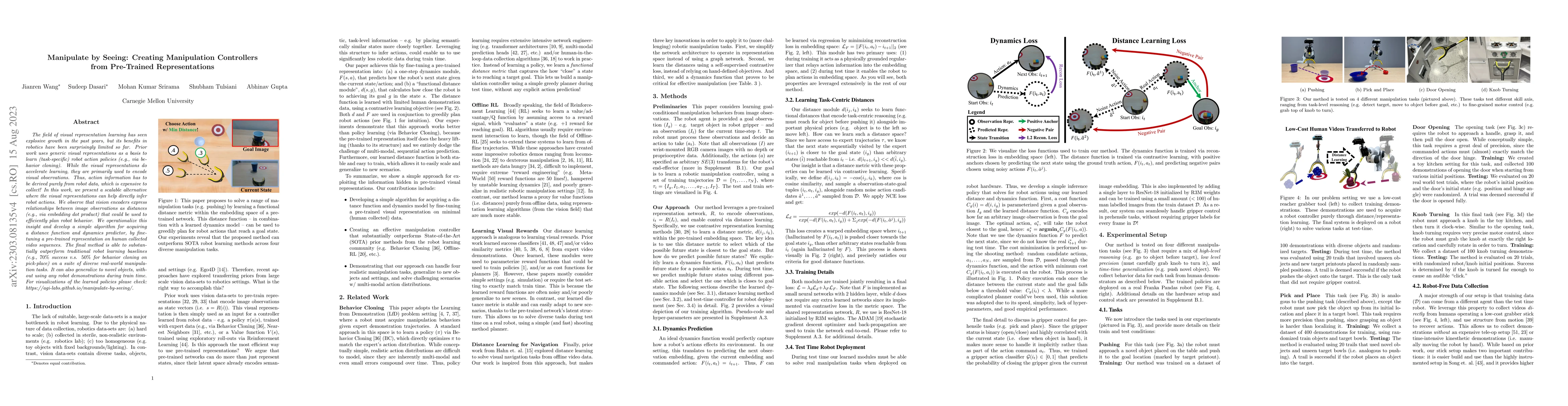 Thumbnail for Manipulate by Seeing: Creating Manipulation Controllers from Pre-Trained
  Representations