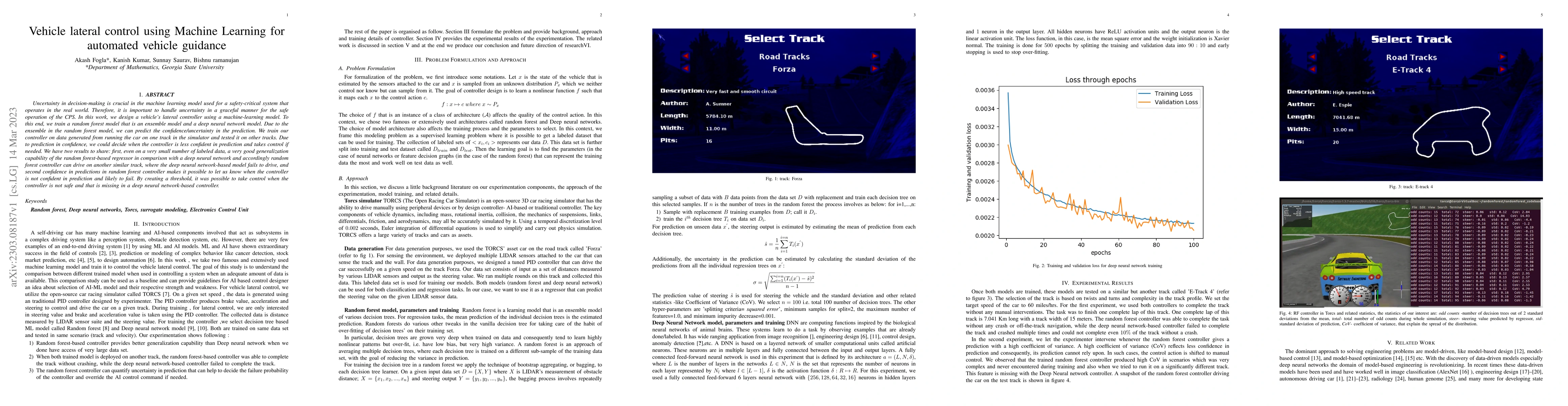 Thumbnail for Vehicle lateral control using Machine Learning for automated vehicle
  guidance