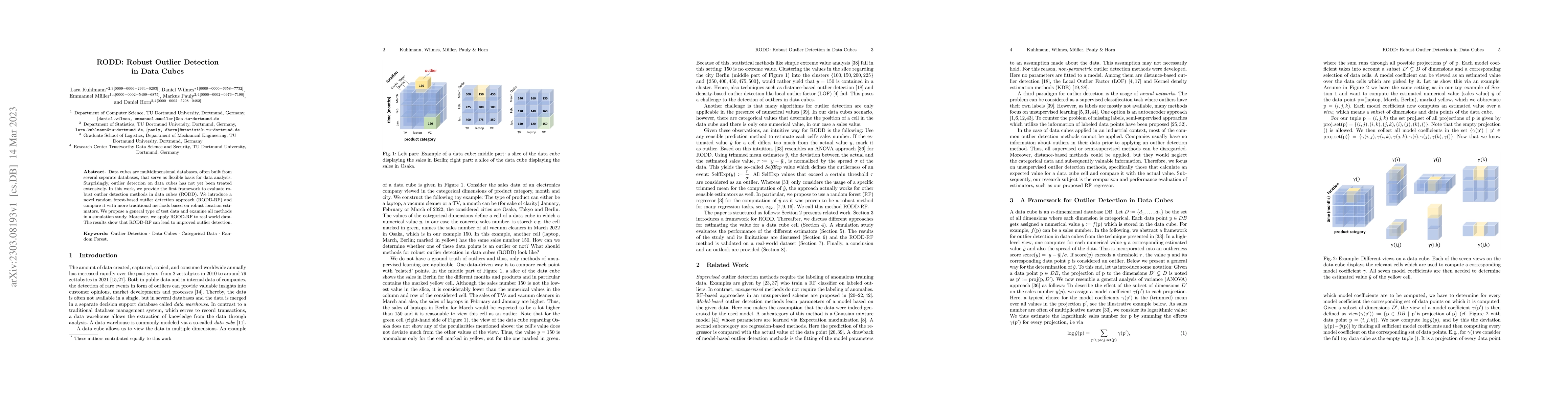 Thumbnail for RODD: Robust Outlier Detection in Data Cubes