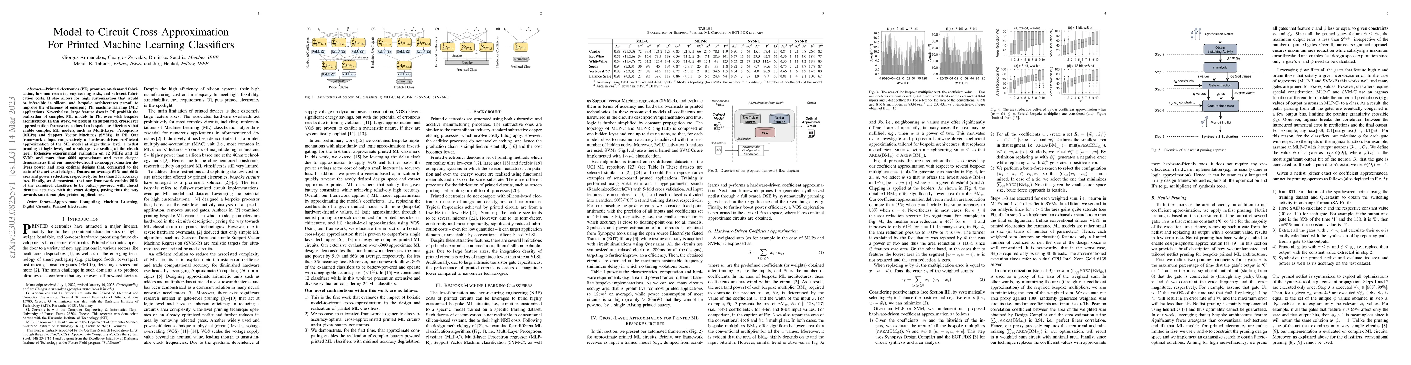 Thumbnail for Model-to-Circuit Cross-Approximation For Printed Machine Learning
  Classifiers