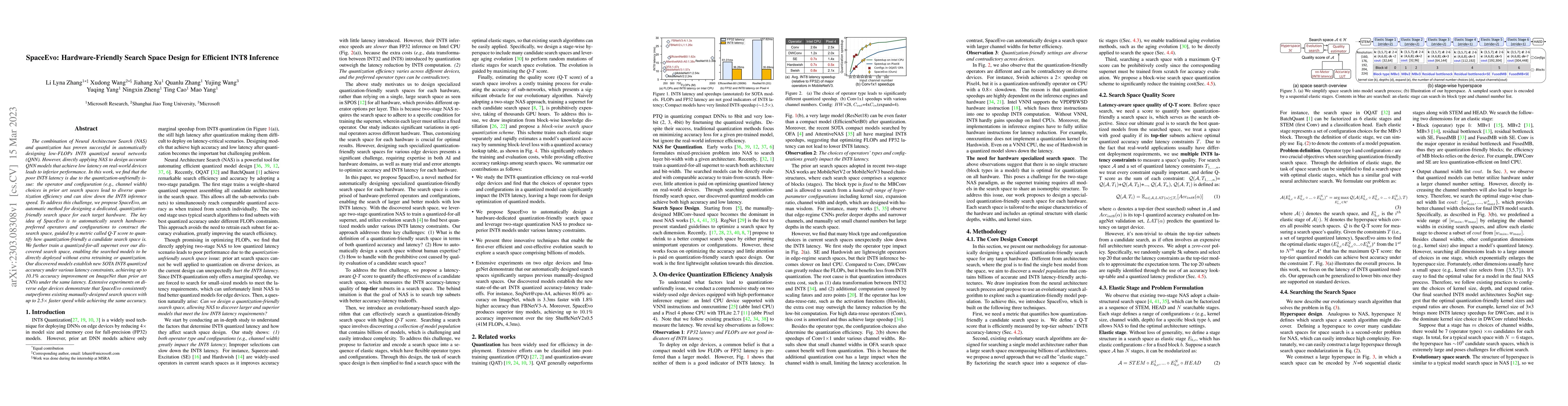 Thumbnail for SpaceEvo: Hardware-Friendly Search Space Design for Efficient INT8
  Inference