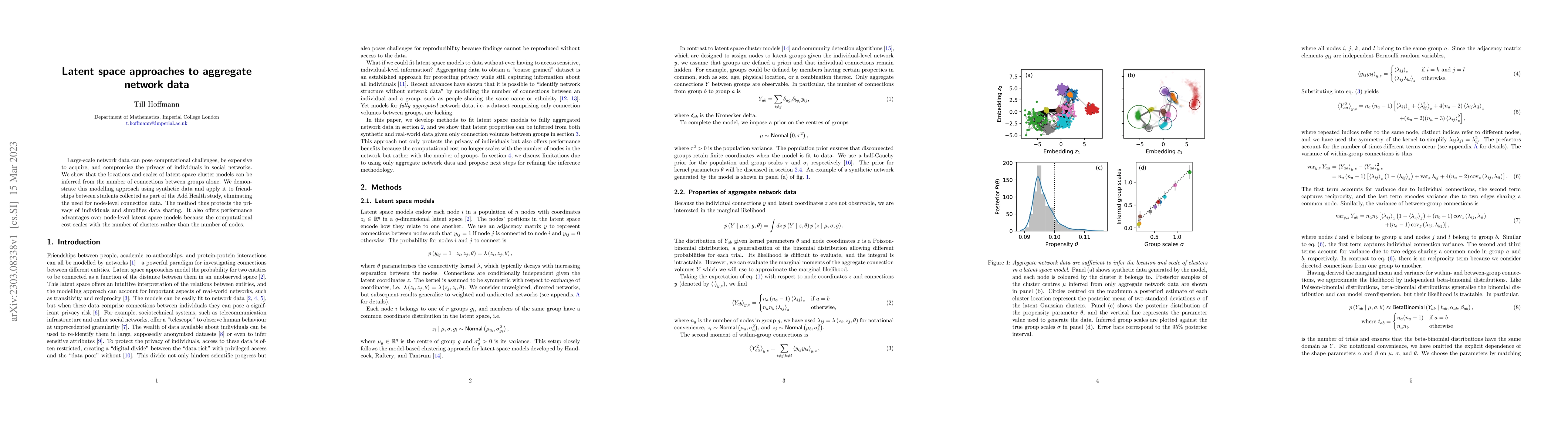 Thumbnail for Latent space approaches to aggregate network data
