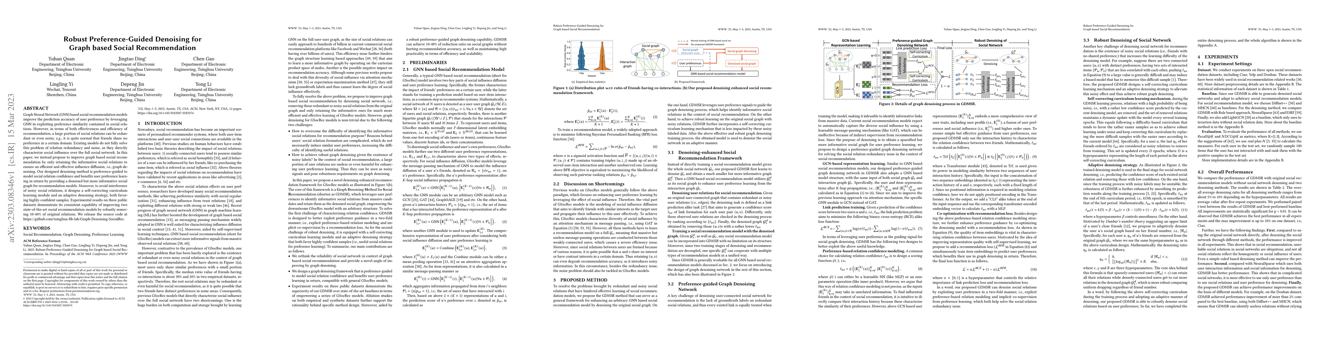 Thumbnail for Robust Preference-Guided Denoising for Graph based Social Recommendation