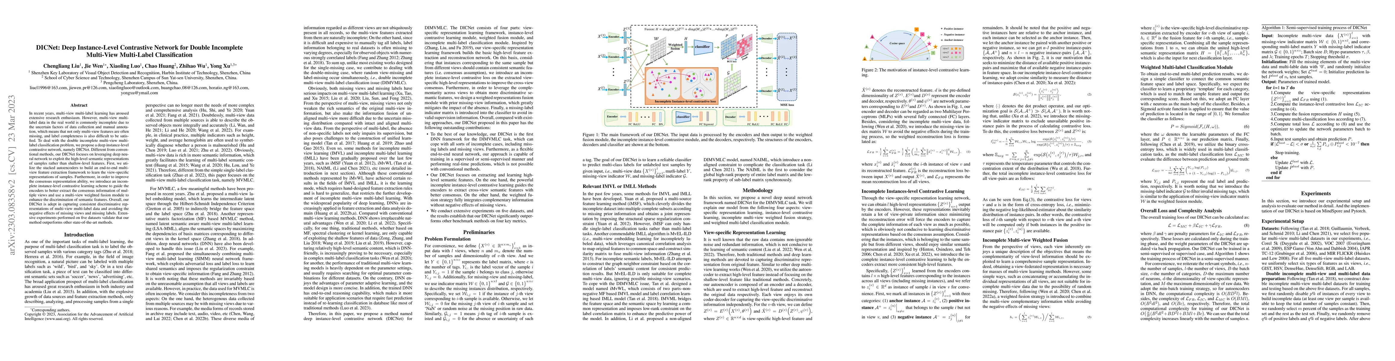Thumbnail for DICNet: Deep Instance-Level Contrastive Network for Double Incomplete
  Multi-View Multi-Label Classification