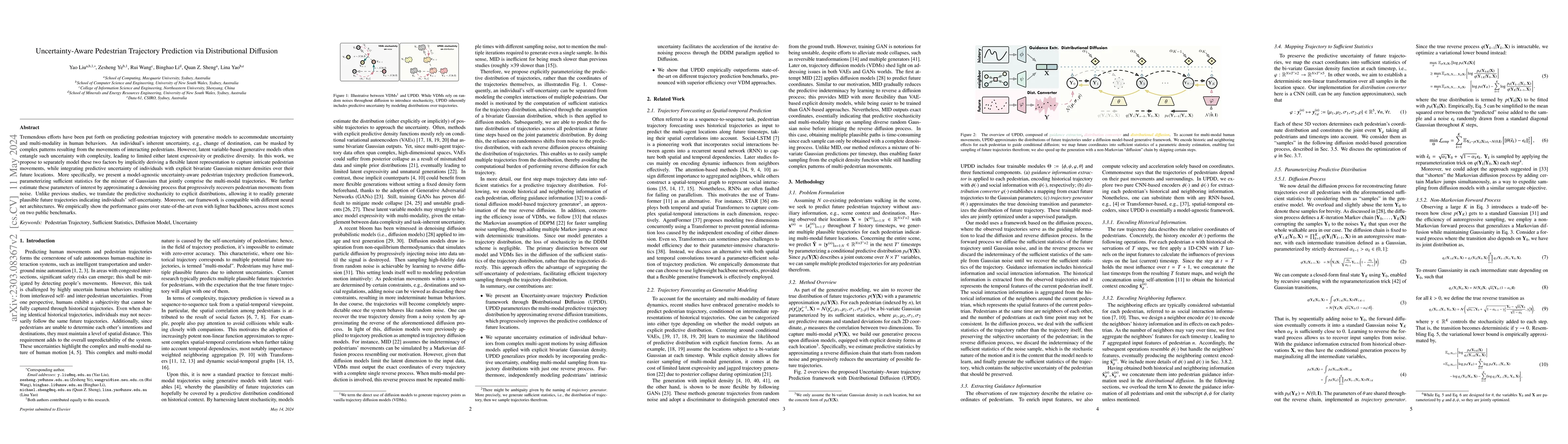 Thumbnail for Uncertainty-Aware Pedestrian Trajectory Prediction via Distributional
  Diffusion
