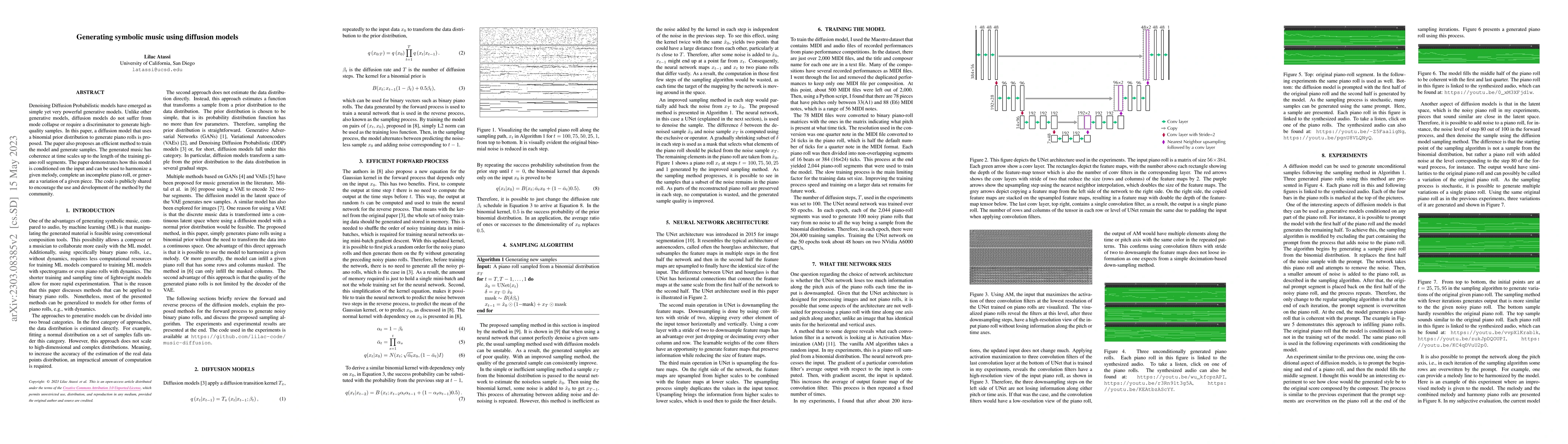 Thumbnail for Generating symbolic music using diffusion models