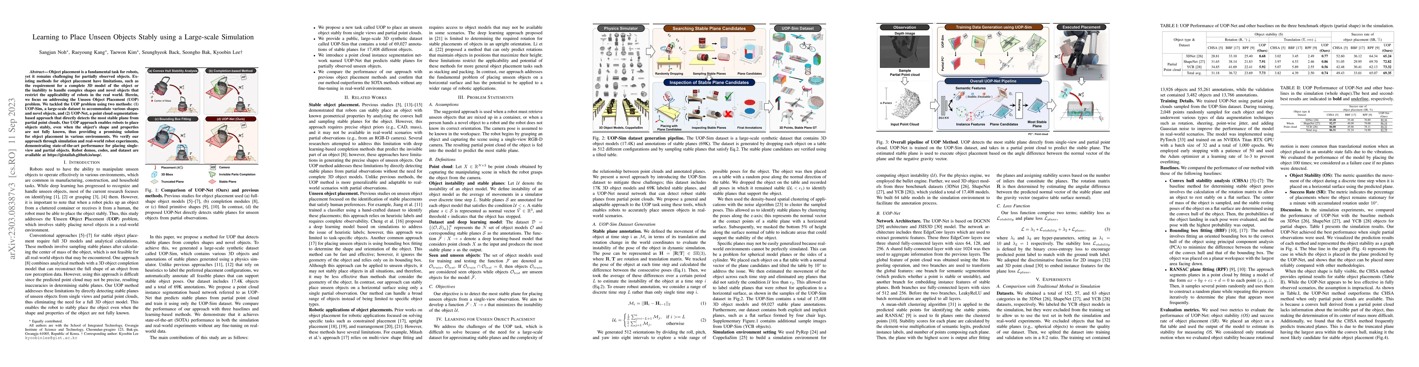 Thumbnail for Learning to Place Unseen Objects Stably using a Large-scale Simulation