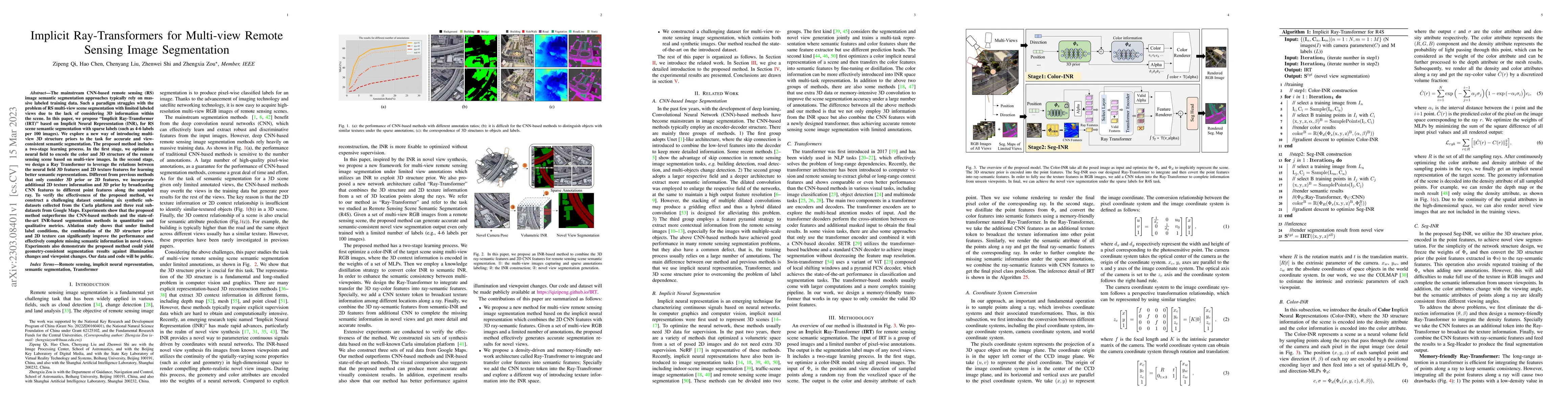 Thumbnail for Implicit Ray-Transformers for Multi-view Remote Sensing Image
  Segmentation