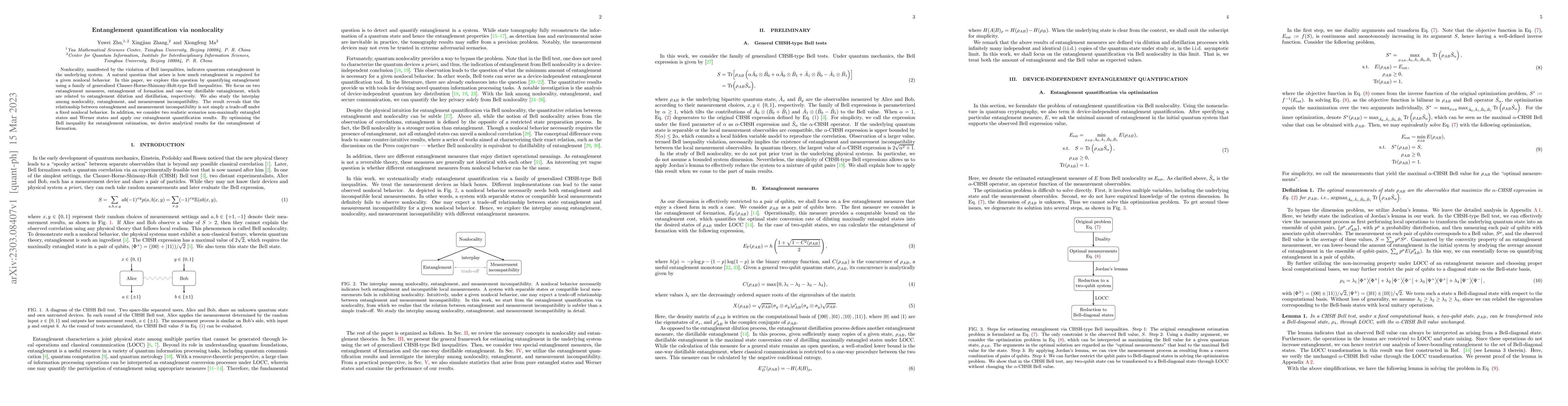 Thumbnail for Entanglement quantification via nonlocality