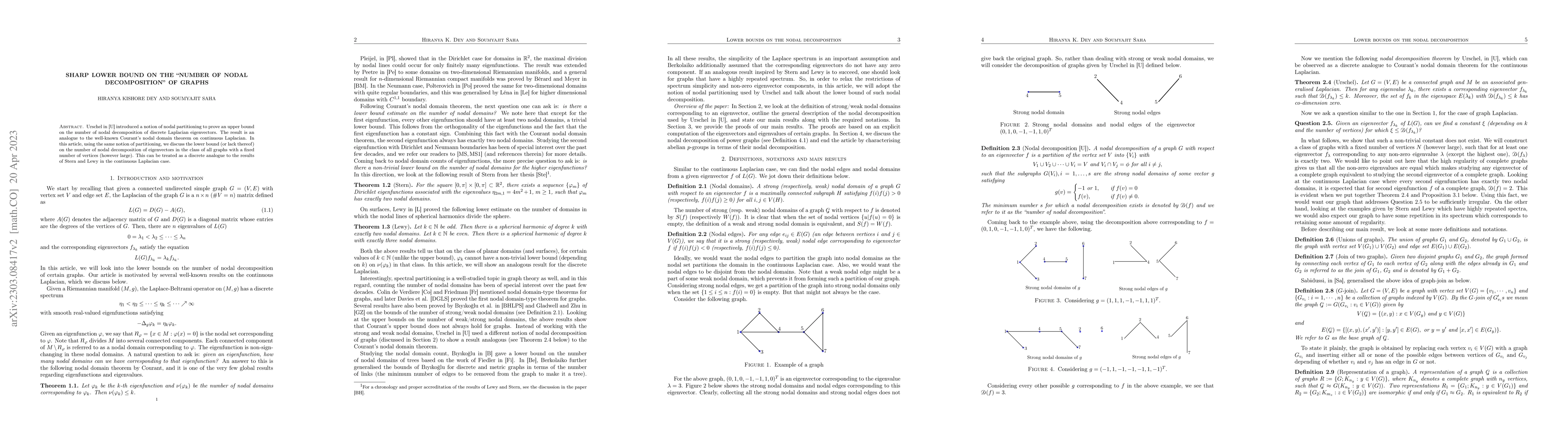 Thumbnail for Sharp lower bound on the "number of nodal decomposition" of graphs