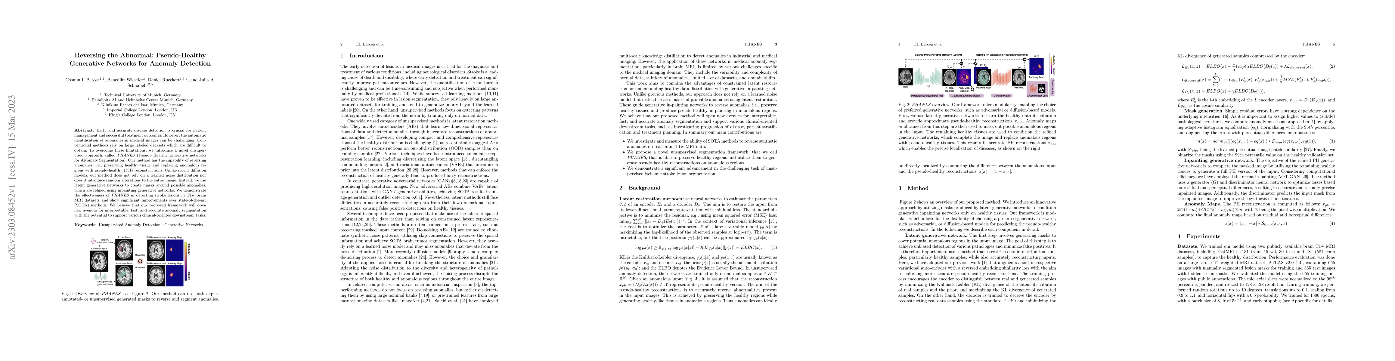 Thumbnail for Reversing the Abnormal: Pseudo-Healthy Generative Networks for Anomaly
  Detection