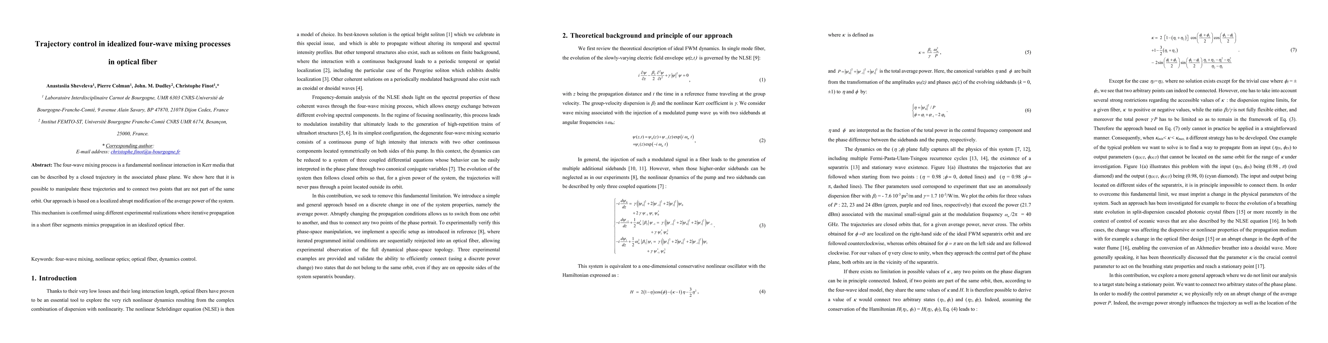 Thumbnail for Trajectory control in idealized four-wave mixing processes in optical
  fiber