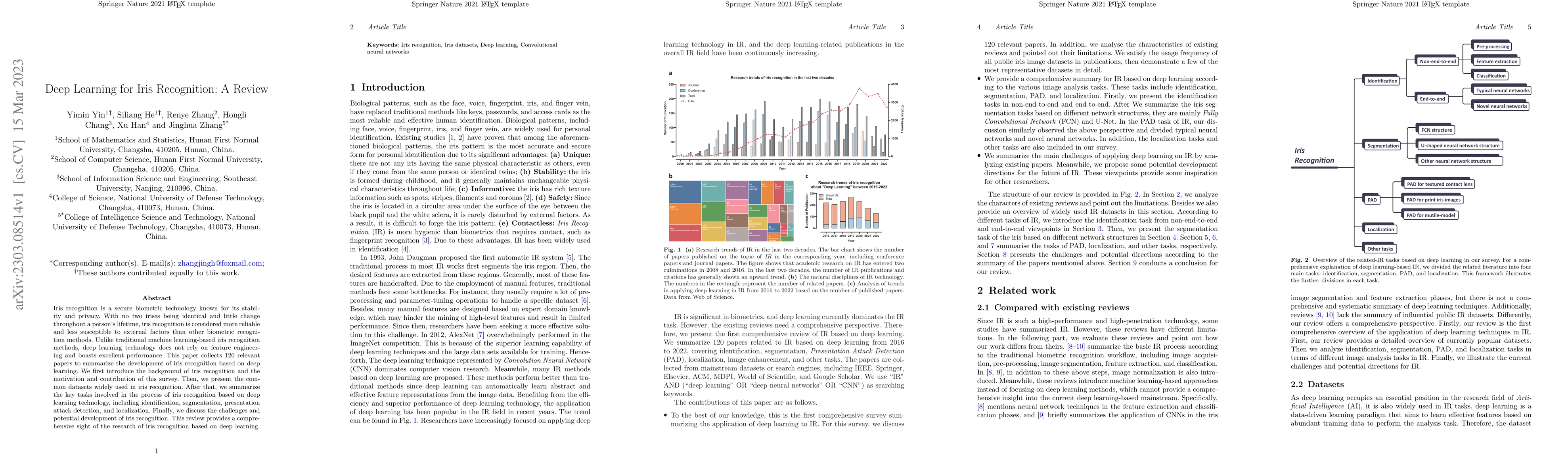 Thumbnail for Deep Learning for Iris Recognition: A Review