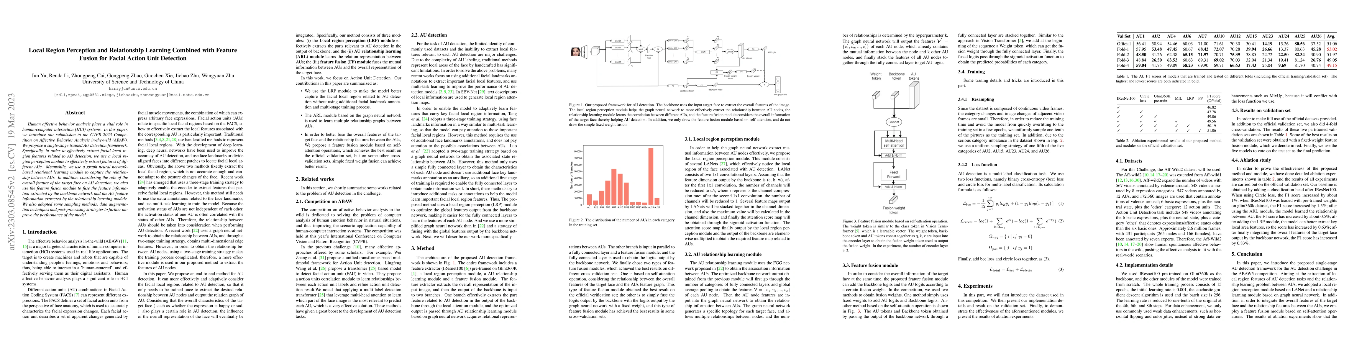 Thumbnail for Local Region Perception and Relationship Learning Combined with Feature
  Fusion for Facial Action Unit Detection