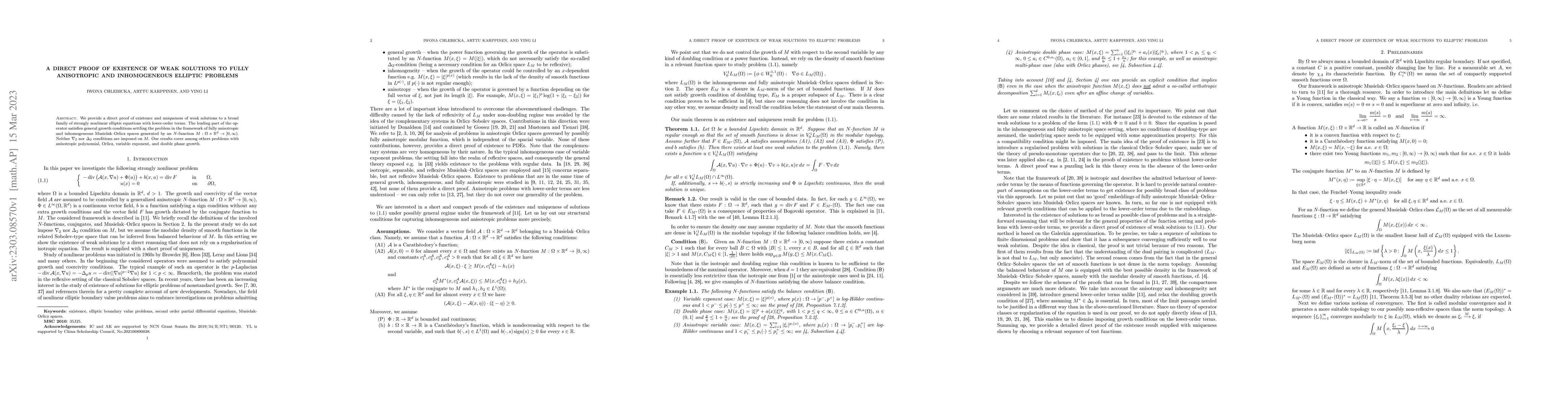 Thumbnail for A direct proof of existence of weak solutions to fully anisotropic and
  inhomogeneous elliptic problems
