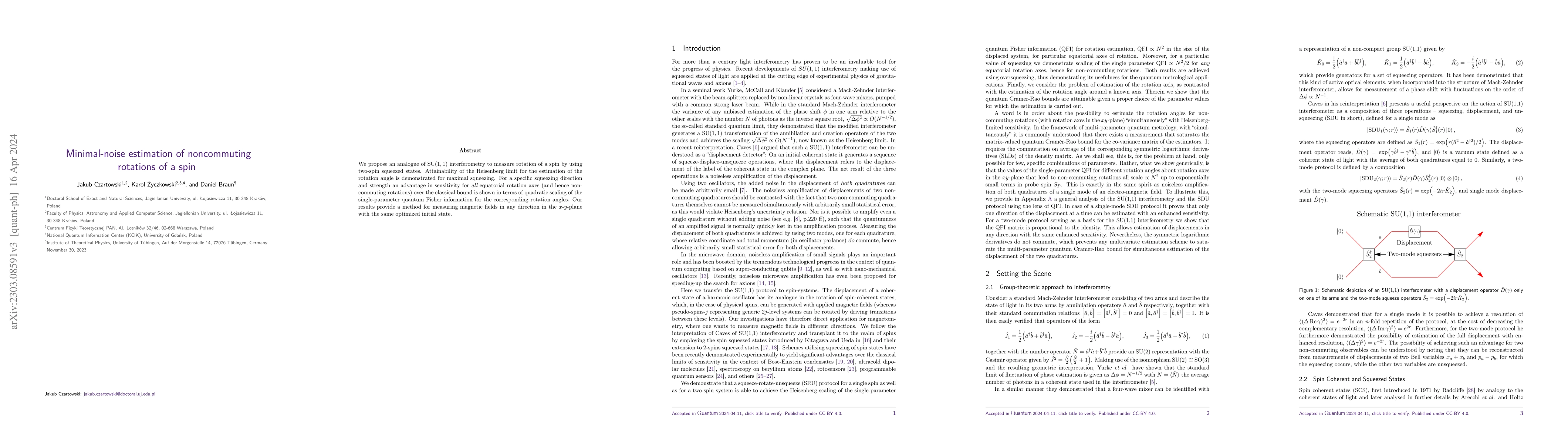 Thumbnail for Minimal-noise estimation of noncommuting rotations of a spin