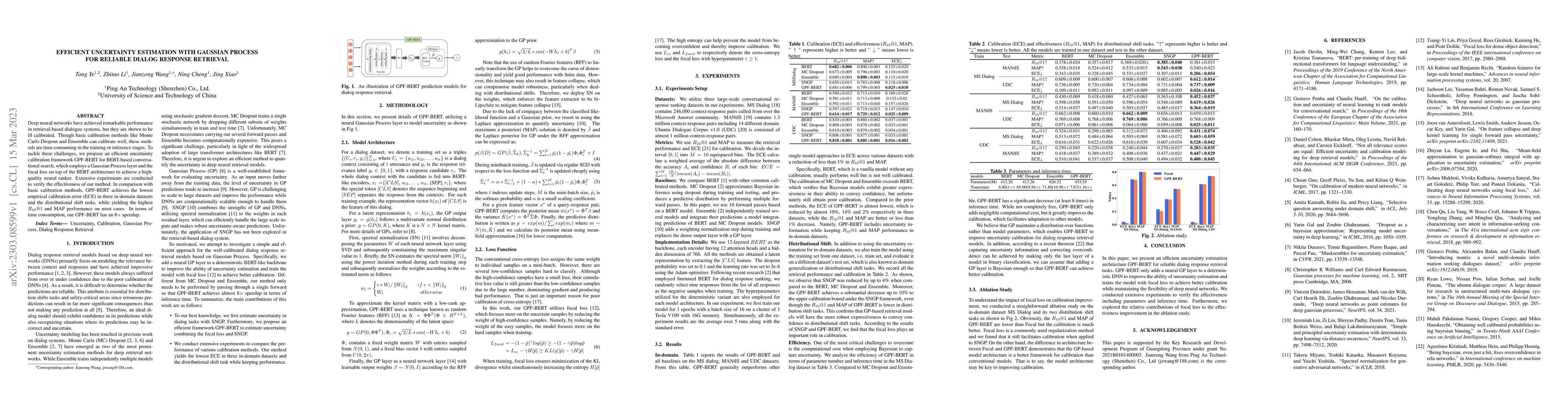 Thumbnail for Efficient Uncertainty Estimation with Gaussian Process for Reliable
  Dialog Response Retrieval