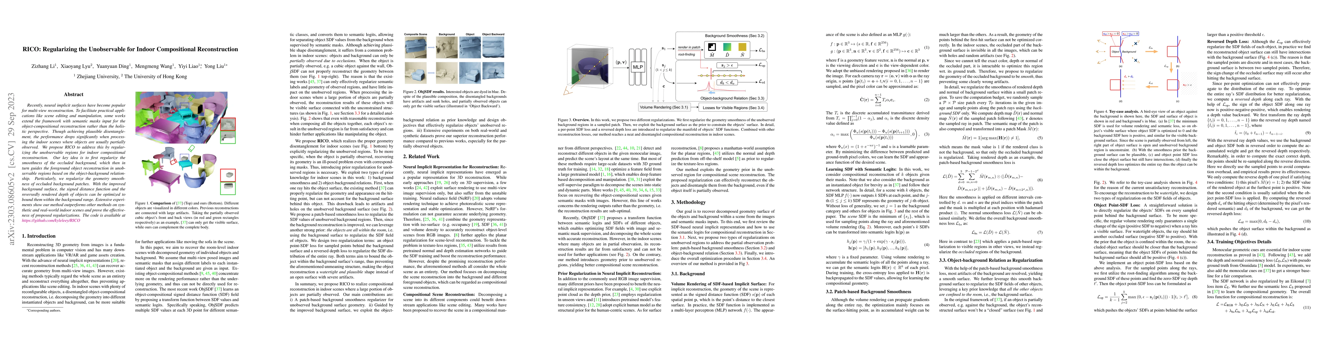 Thumbnail for RICO: Regularizing the Unobservable for Indoor Compositional
  Reconstruction