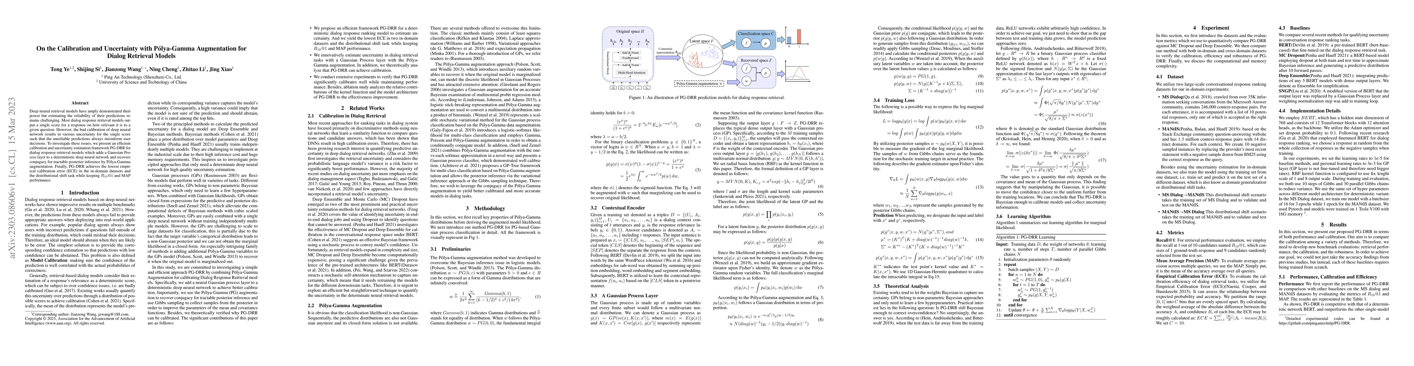 Thumbnail for On the Calibration and Uncertainty with P\'{o}lya-Gamma Augmentation for
  Dialog Retrieval Models