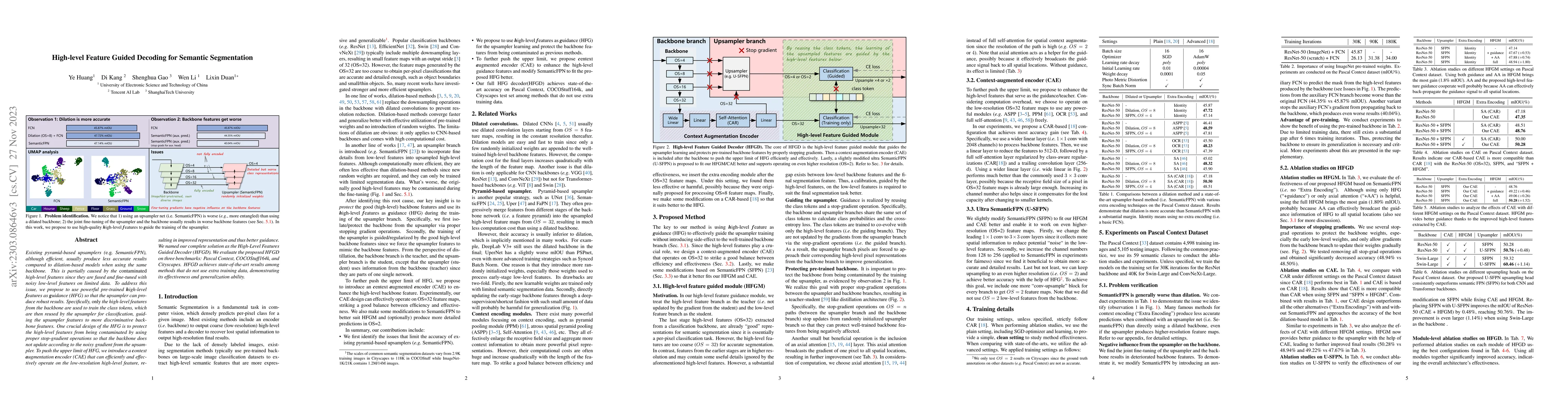 Thumbnail for High-level Feature Guided Decoding for Semantic Segmentation