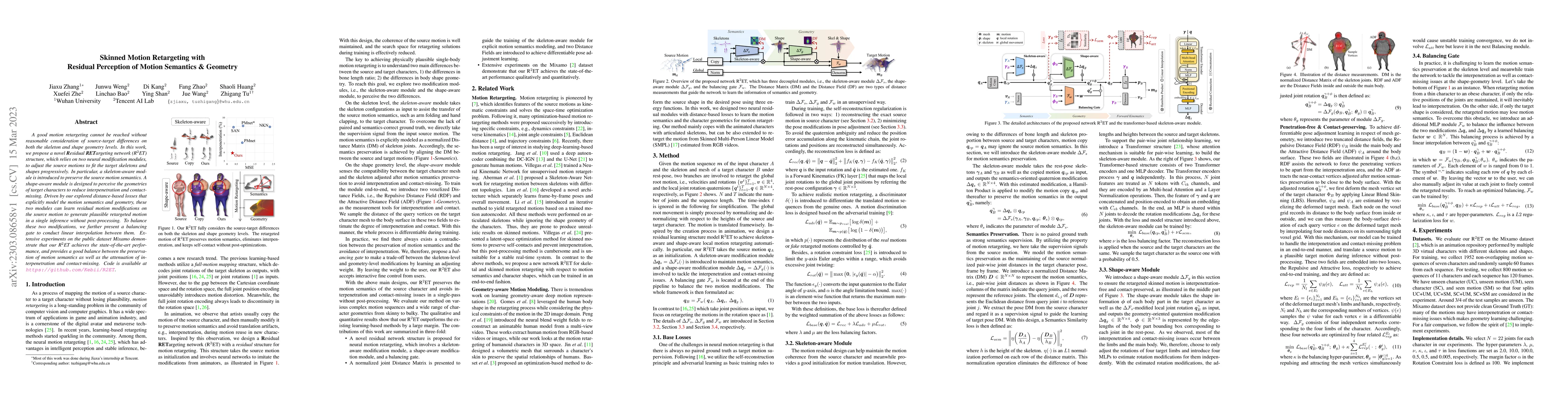 Thumbnail for Skinned Motion Retargeting with Residual Perception of Motion Semantics
  & Geometry
