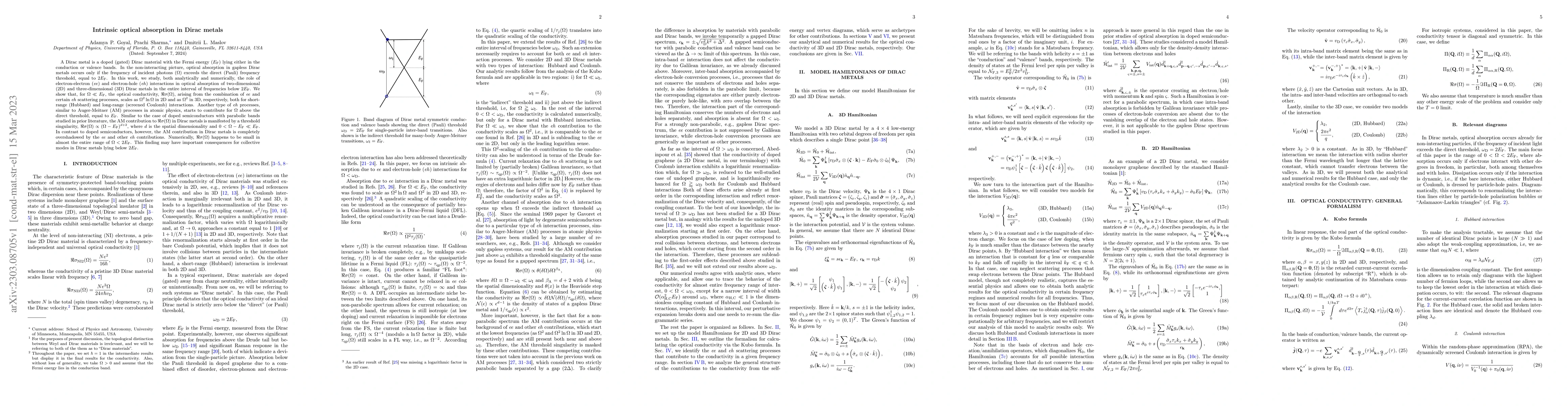 Thumbnail for Intrinsic optical absorption in Dirac metals
